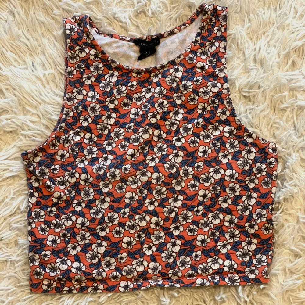 Forever21 Floral Crop Top